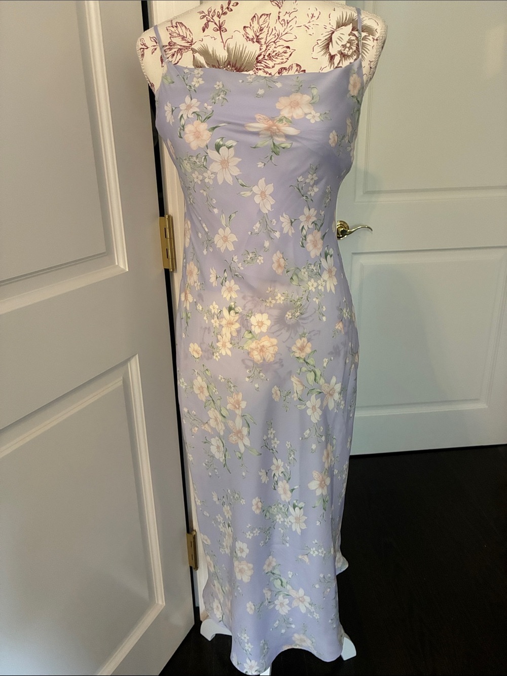 Altar'd State Lavender Floral Slip Maxi Dress